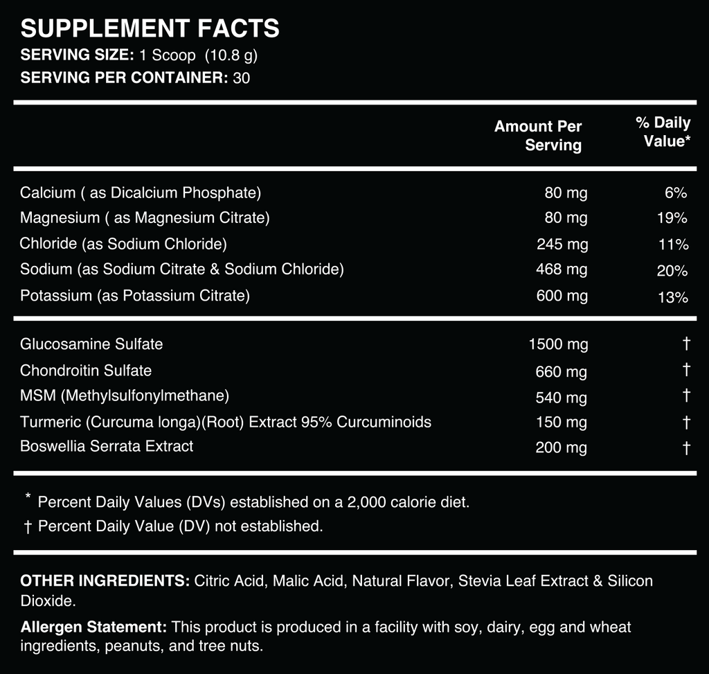 Joint Support Infused Electrolytes - Mango (30 Servings)
